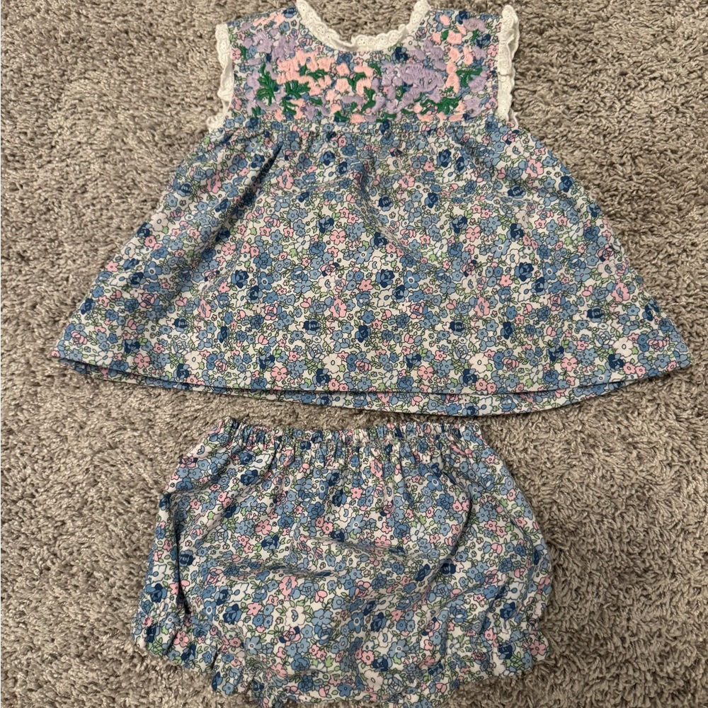 Cecil and Lou 12 month Bloomer Set